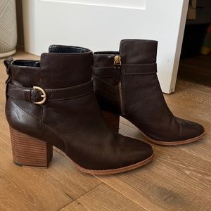 Kate Spade Saturday, Chocolate Brown leather booties